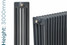 NF5-A-3000-TH - Infinity Anthracite 5 Column Radiator 18 Sections H3000mm X W852mm NF5-A-3000-TH - Infinity Anthracite 5 Column Radiator 18 Sections H3000mm X W852mm